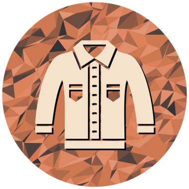 moda ceket vektör simgesi