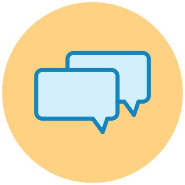 Konuş. Web simgesi basit illüstrasyon