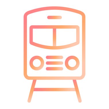 tren modern simge vektör illüstrasyonu