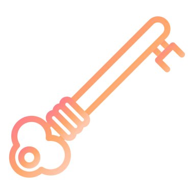 Kürek simgesi vektör çizimi arkaplanda izole edildi