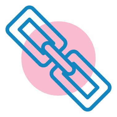 Bağlantı. Web simgesi basit illüstrasyon