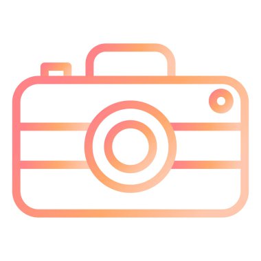 Kamera. Web simgesi basit illüstrasyon