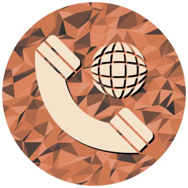 Telefon ikonu. vektör illüstrasyonu