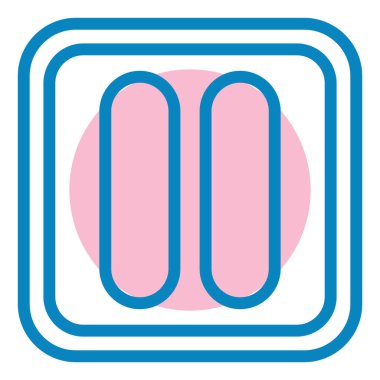 Duraklat simgesinin vektör illüstrasyonu