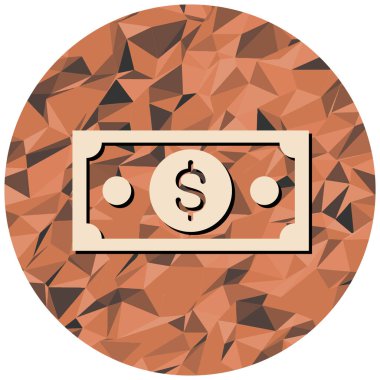 Para için. Web simgesi basit illüstrasyon