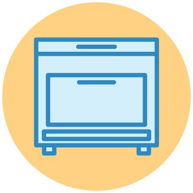 Mutfak. Web simgesi basit illüstrasyon