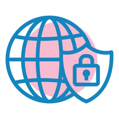 genel ağ vektör illüstrasyonu