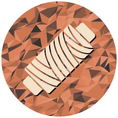 Tek bir çikolata topunun çizimi