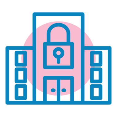 Dolap. Web simgesi basit illüstrasyon