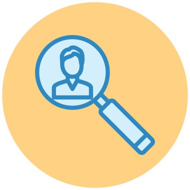 Arama simgesi vektör illüstrasyonu