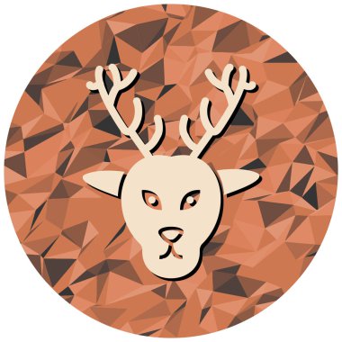 Bir geyiğin vektör çizimi