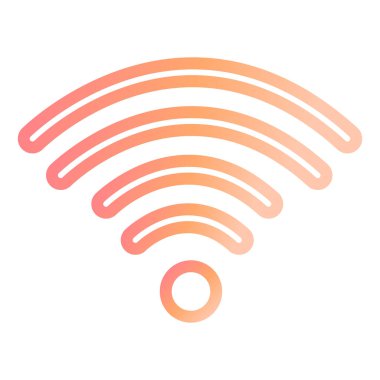 Kablosuz. Web simgesi basit illüstrasyon 