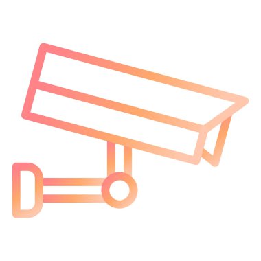 CCTV modern simge vektör illüstrasyonu 