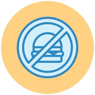 Yemek yok. Basit resimleme