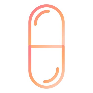 Kapsül. Web simgesi basit illüstrasyon