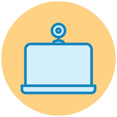 Bilgisayar. Web simgesi basit illüstrasyon