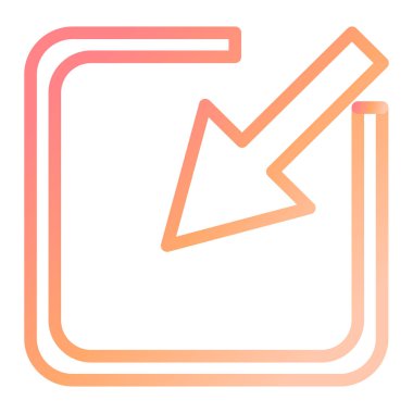 En aza indir. Web simgesi basit tasarım