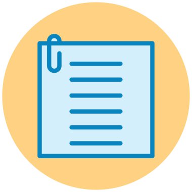 Belge. Web simgesi basit illüstrasyon