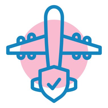 Uçak. Web simgesi basit illüstrasyon