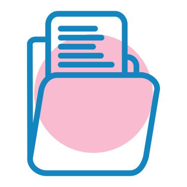 Belge. Web simgesi basit illüstrasyon