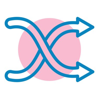 Ok. Web simgesi basit illüstrasyon