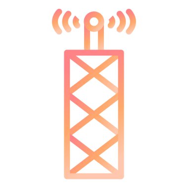 Anten modern ikon vektör illüstrasyonu 