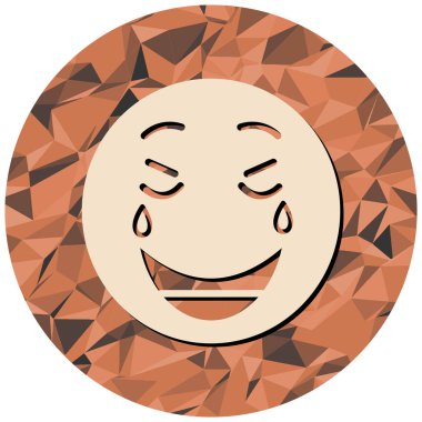 Mutlu yüz simgesi simgesi. Gülümseyen gülümseme çizgi filmi ağ için gülen gülümseme vektör simgeleri