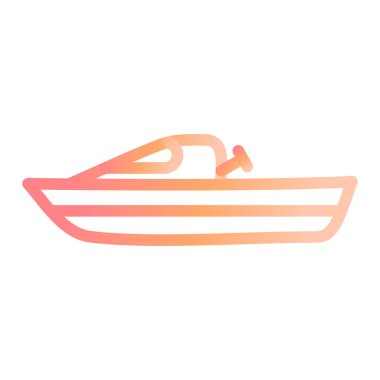 tekne ikonu vektör illüstrasyonu