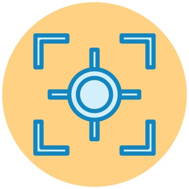 Hedef. Web simgesi basit illüstrasyon