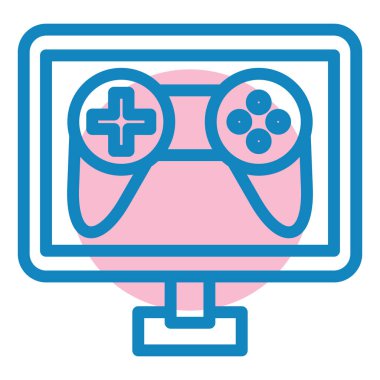 Oyun sahası. Web simgesi basit illüstrasyon