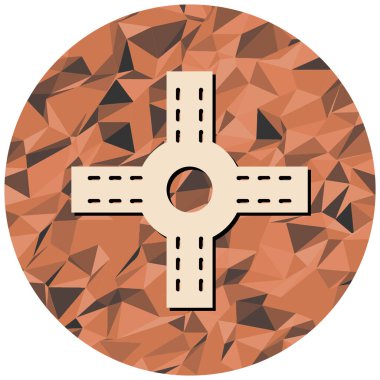 Bir çapraz simgenin vektör illüstrasyonu