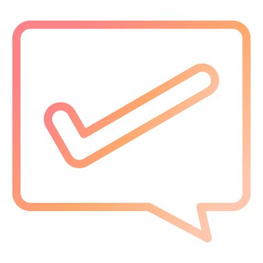 İleti web simgesini basit illüstrasyonla kontrol et