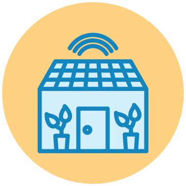 Güneş enerjisi. Web simgesi