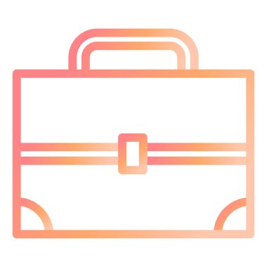 Çanta. Web simgesi basit tasarım