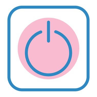 Güç. Web simgesi basit illüstrasyon