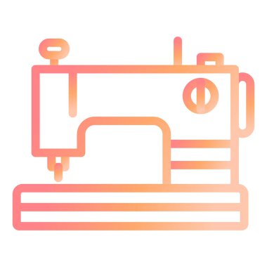 Dikiş makinesi simgesi vektör çizimi