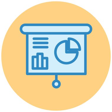 Rapor ver. Web simgesi basit illüstrasyon