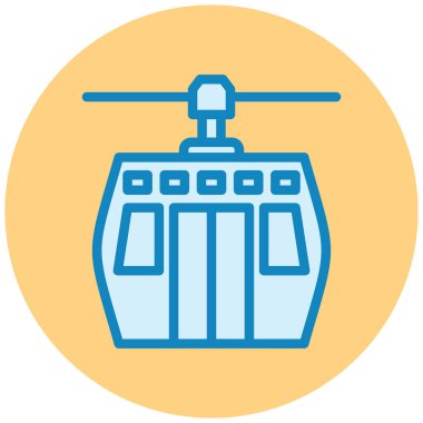 tren. Web simgesi basit illüstrasyon