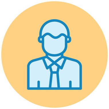 avatar. Web simgesi basit illüstrasyon