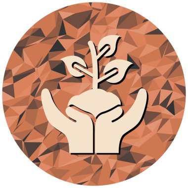 Filiz simgesinin vektör illüstrasyonu