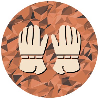 Bir eldiven çiftinin vektör çizimi