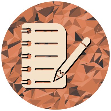 Bir kontrol listesinin düz dizaynının vektör çizimi