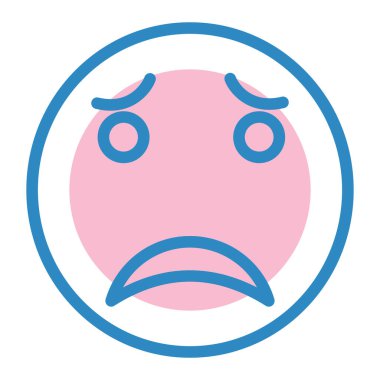 Yüz ifadesi vektör illüstrasyonu