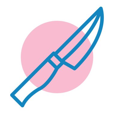 Bıçak. Web simgesi basit illüstrasyon