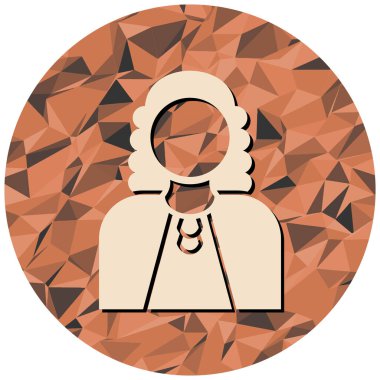 Yargıç Icon. düz resimleme 