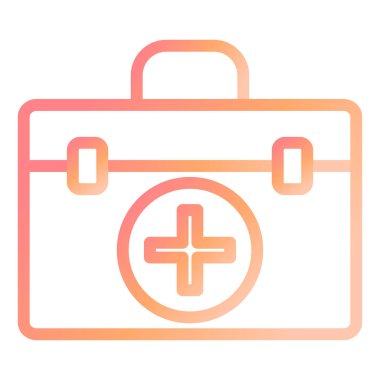 Medikal Kit modern simge vektör çizimi 