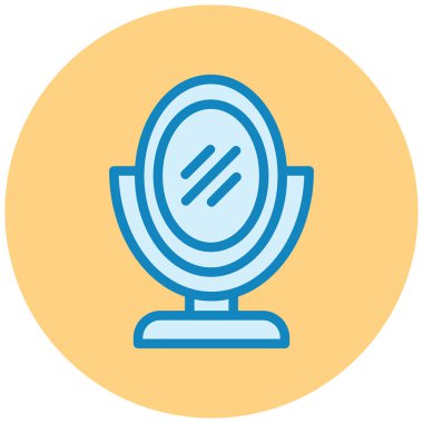 ayna simgesi, vektör illüstrasyonu basit tasarım