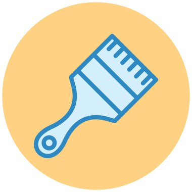 Fırça simgesi vektör illüstrasyonu