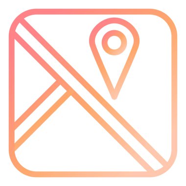 Harita iğnesi. Web simgesi