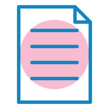 Dosya. Web simgesi basit illüstrasyon